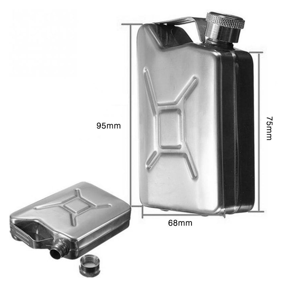 5 Oz Jerrycan Oil Jerry Can Liquor Hip Flask Creative Stainless Steel Wine Pot