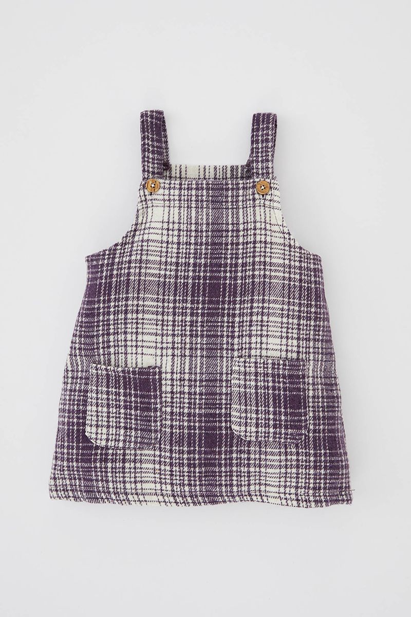Babygirl Regular Fit Collarless Dress -Purple