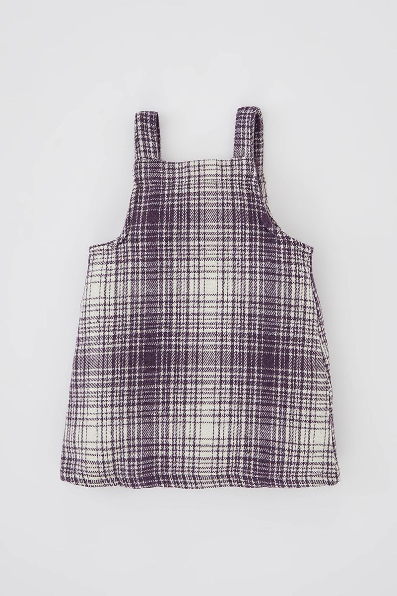 Babygirl Regular Fit Collarless Dress -Purple