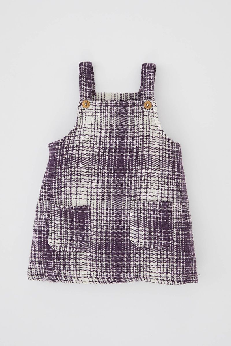 Babygirl Regular Fit Collarless Dress -Purple