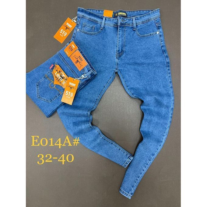 Straight Sky Blue Jean For Men