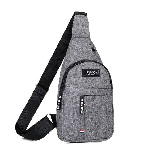 Unisex Crossbody Bag - Gray