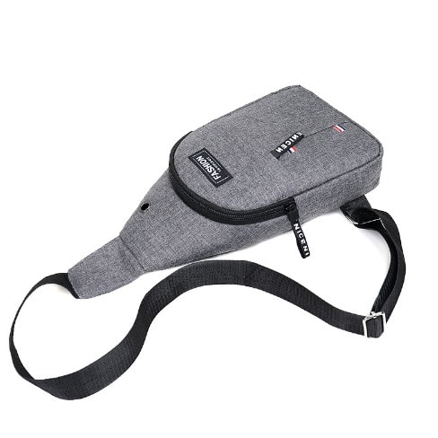 Unisex Crossbody Bag - Gray