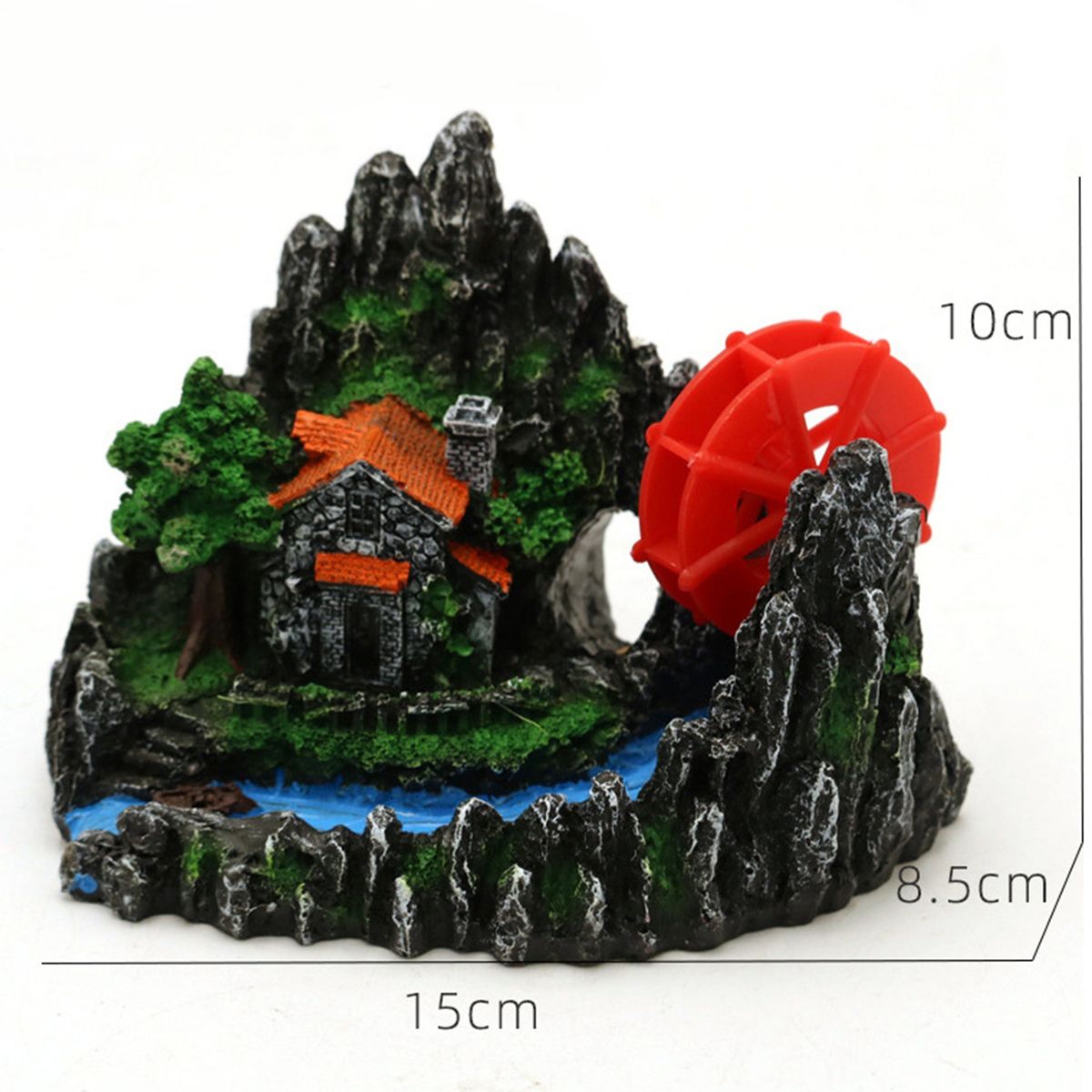 Aquarium Miniature Artificial Rock Fish Tank Ornament Multicolor