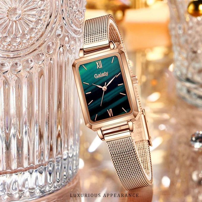 2 In 1 Women Female Fashion Quartz Wrist Watch Bracelet Set