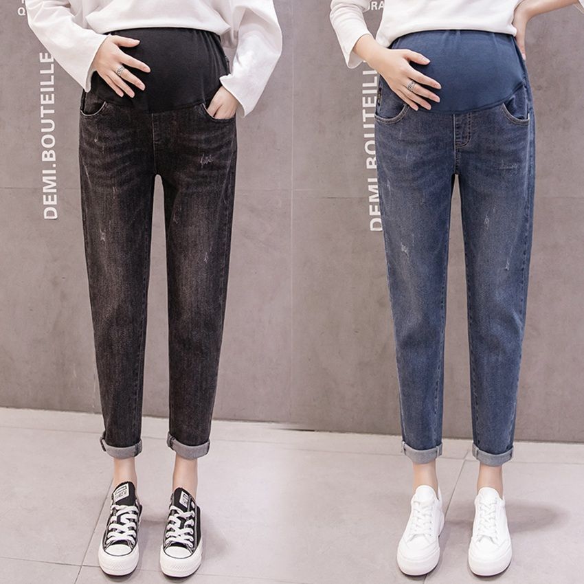 Maternity Pregnancy Jeans Maternity Jean Pants For Pregnant Women Elastic Waist