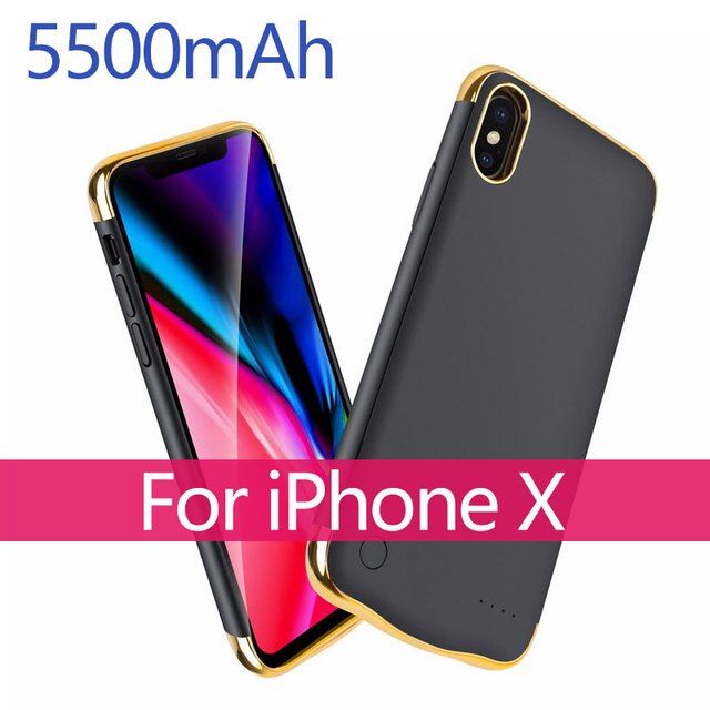 5500mah Phone Case External Charger For Iphone X Xs 6000mah
