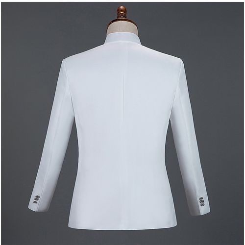 Diamond Men Suit Set Gold Embroidered Wedding Mens Suits With Pants