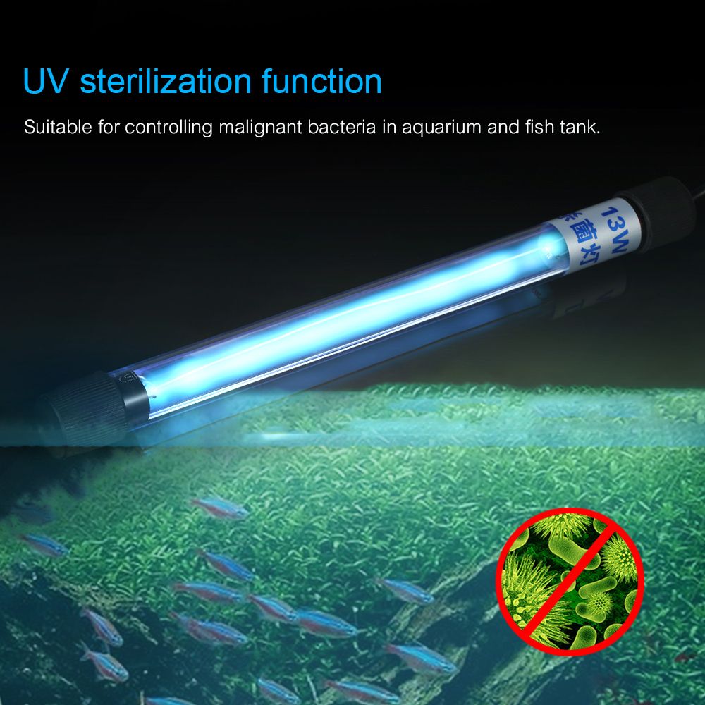 5/7/9/11/13W UV Light Sterilization Lamp For Aquarium Fish