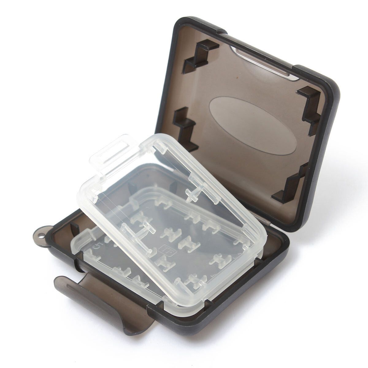 8 In 1 Memory Card Storage Box Secure Holder Plastic Case 1xMS 1xSD 6xTF