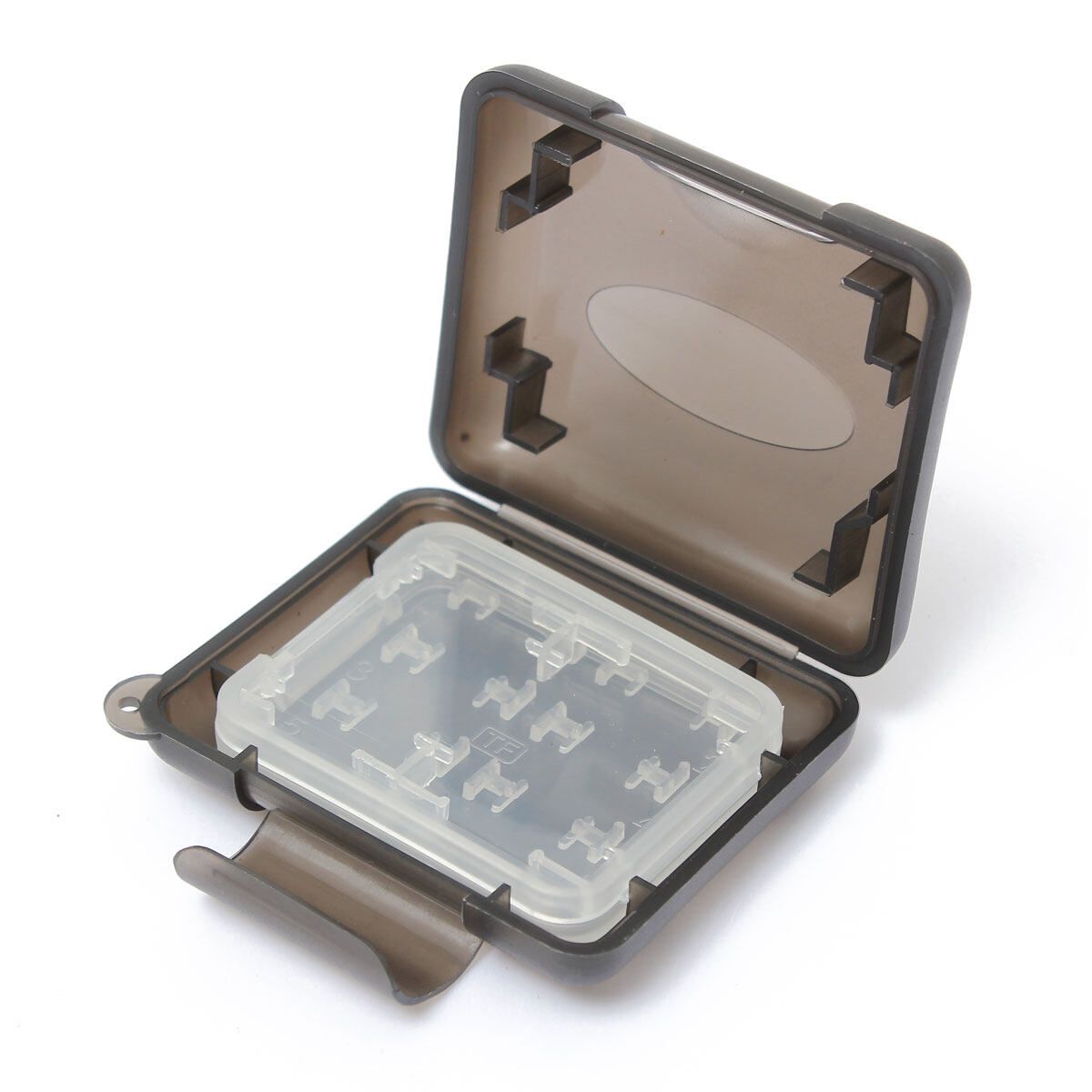 8 In 1 Memory Card Storage Box Secure Holder Plastic Case 1xMS 1xSD 6xTF