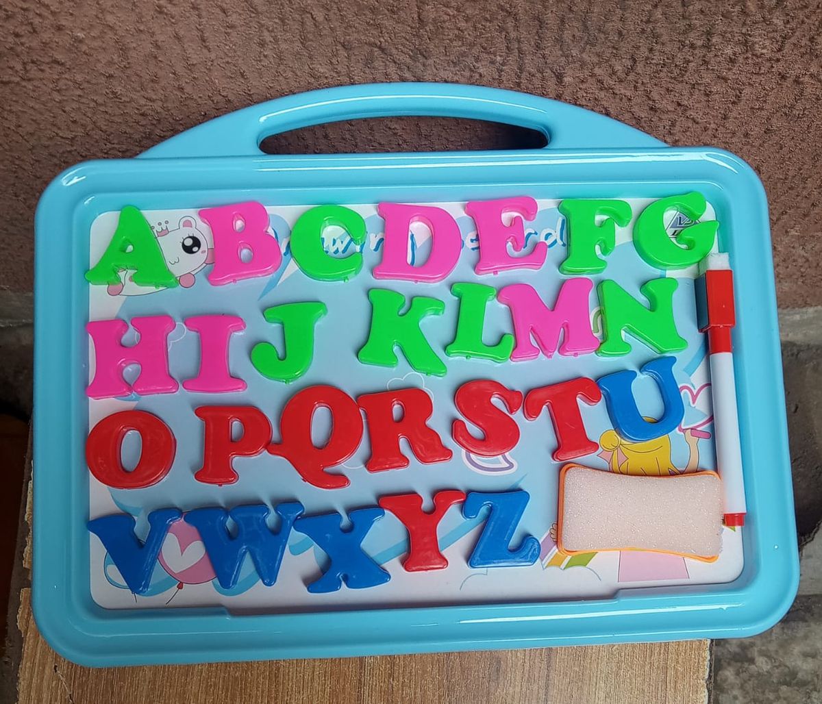 Kids Learning Board + Pen + Eraser + Duster + Handle