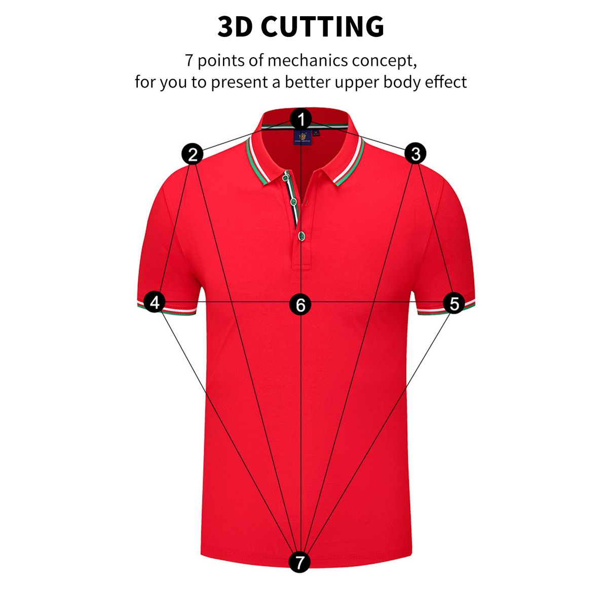 Polo T-shirt Breathable Fashionable And Comfortable - Red