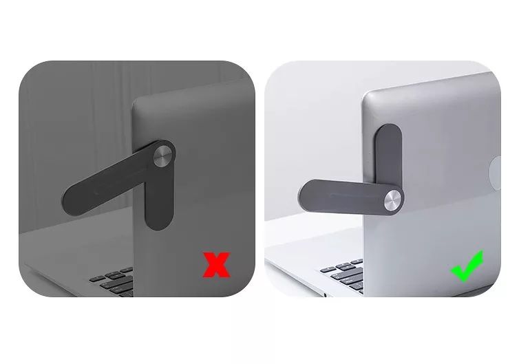 Magnetic Laptop Side Mobile Phone Holder Mount Fixed Clip