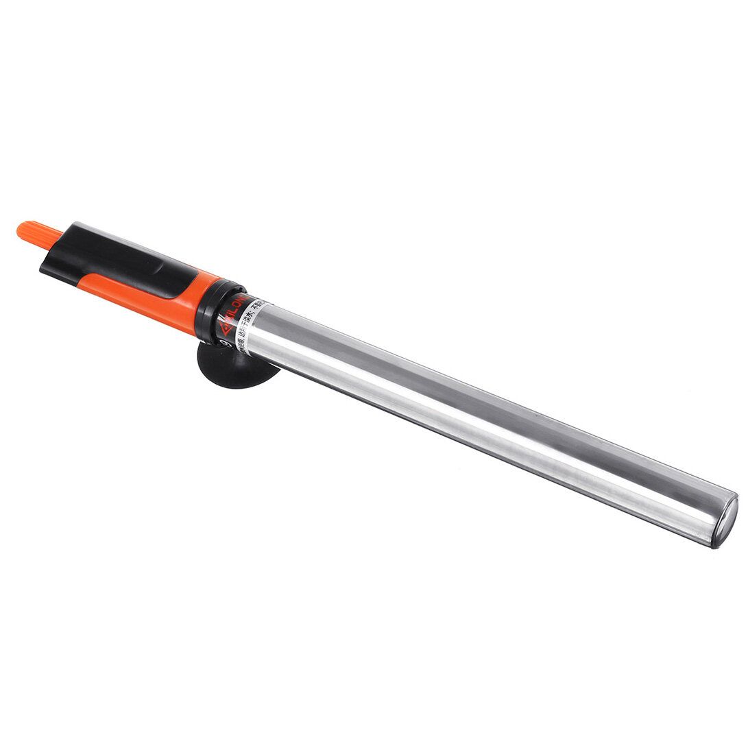 500W 31cm Stainless Steel Submersible Aquarium Heater Heating Rod Adjustable Temperature Control Thermostat For 100-140cm Fish Tank 220V Silver