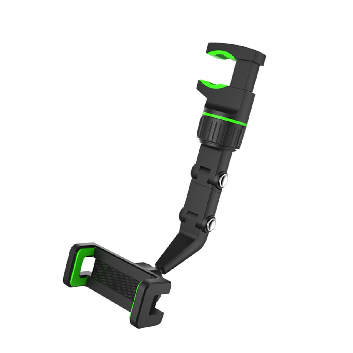 Rearview Mirror Phone Holder Clip Mount GPS Holder Universal Green