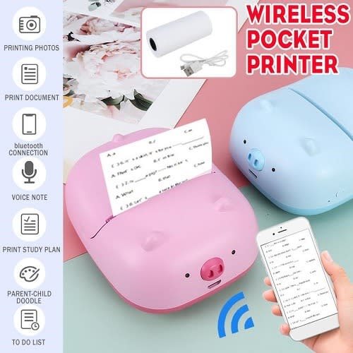 Portable Wireless Pocket Thermal Printer