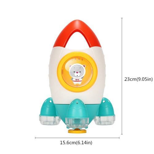 ROCKET-ROTATING TOY FOR BABY BATHROOM WATER SPRAY USE BOY HAIR 19QF
