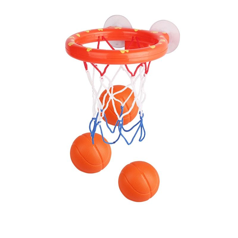 Suction Cup Shoot Basketball Baby Bath Toys With 3 Bath Ball Bathtub Shower Toy Boy Play Toy For W