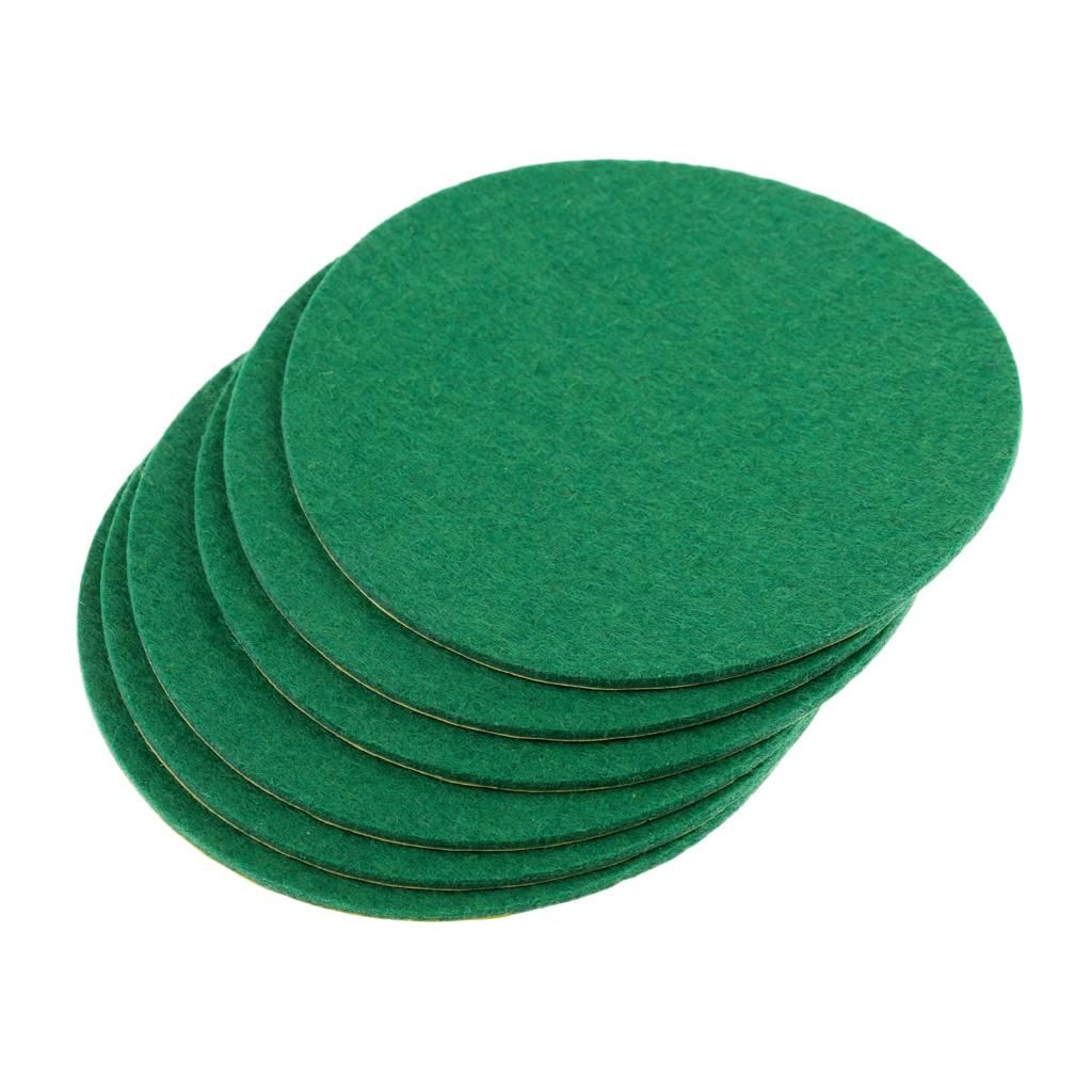 10x 6pcs Green Air Hockey Jersey Felt Cushions - 60mm / 74mm / 94mm