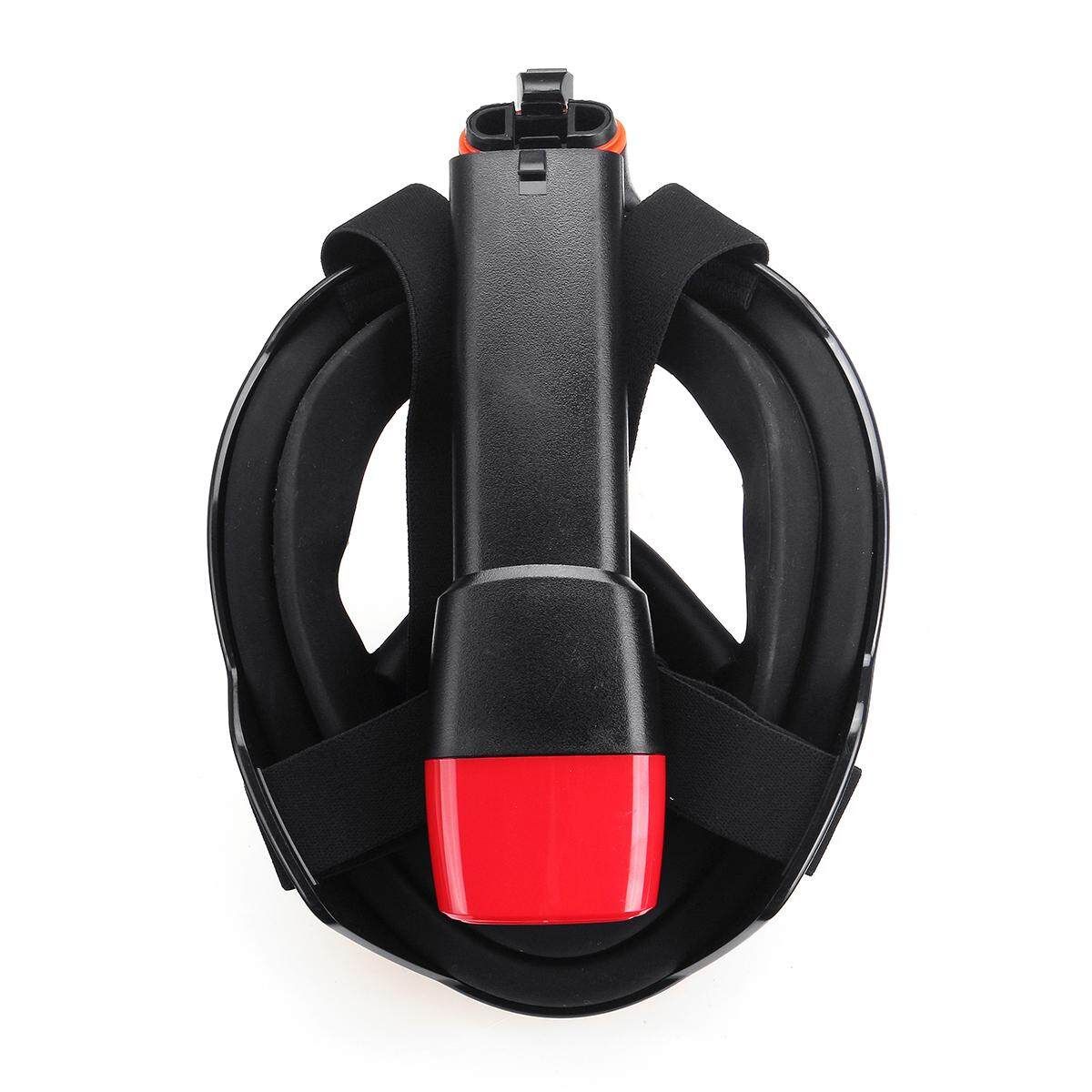 Underwater Scuba Anti Fog Full Face Diving Snorkeling Kit Respiratory Masks Safe And Waterproof Swimming Light Black