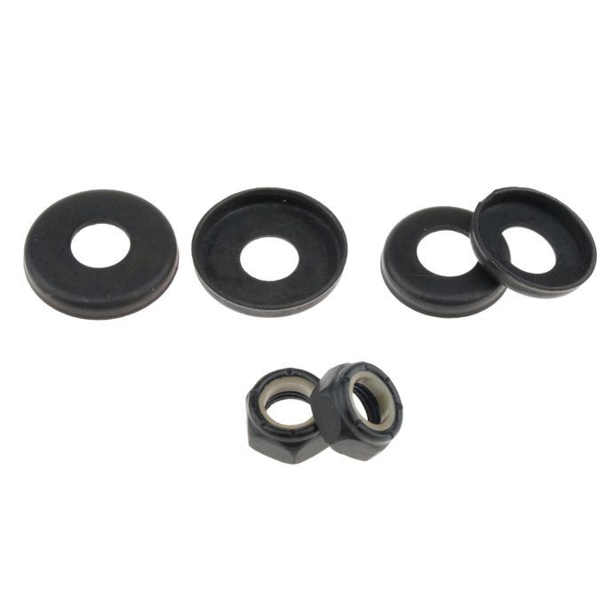 4pcs Skateboard Replacement  Bushings Washers Cup Nuts Shock Black