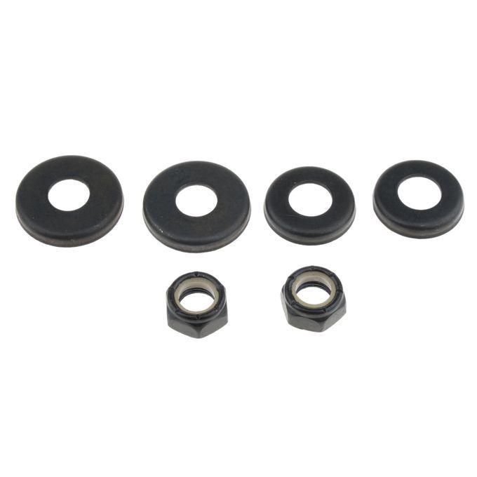 4pcs Skateboard Replacement  Bushings Washers Cup Nuts Shock Black