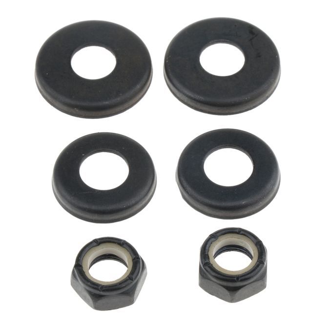 4pcs Skateboard Replacement  Bushings Washers Cup Nuts Shock Black