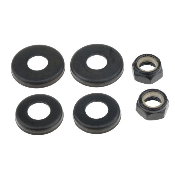 4pcs Skateboard Replacement  Bushings Washers Cup Nuts Shock Black