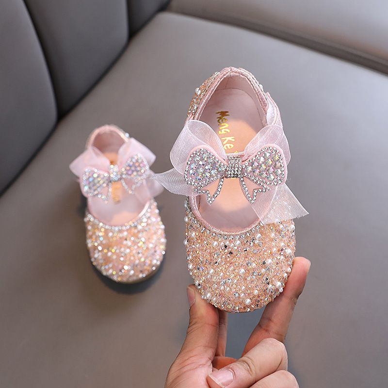 Sharon Girl All Bright Shimmer Birthday Party Shoe - Pink/Peach