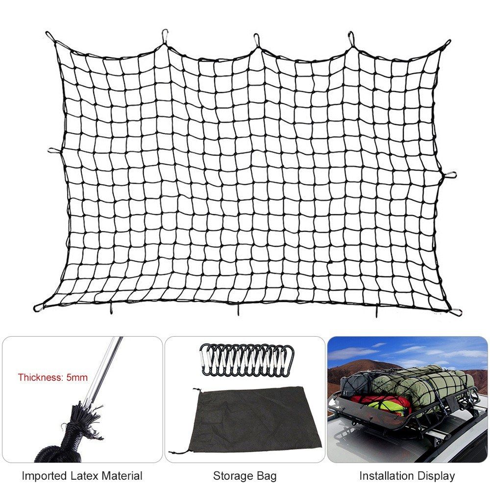 4'x6' Luggage Net Bungee Cargo Net Strech Super Duty Mesh