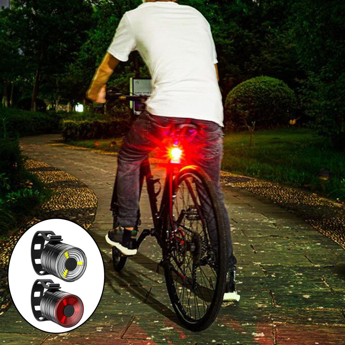 Bike Lights Front And Back MTB Bicycle Road Cycling Red White