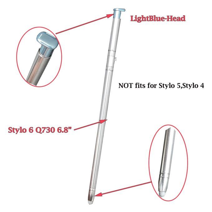 Stylus Pen Touch Pen Part For LG Stylo 6 Q730TM Q730VS Light Blue