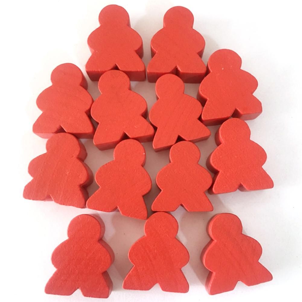 100PCs Children's Diy Puzzle Chess Accessories Color Wooden