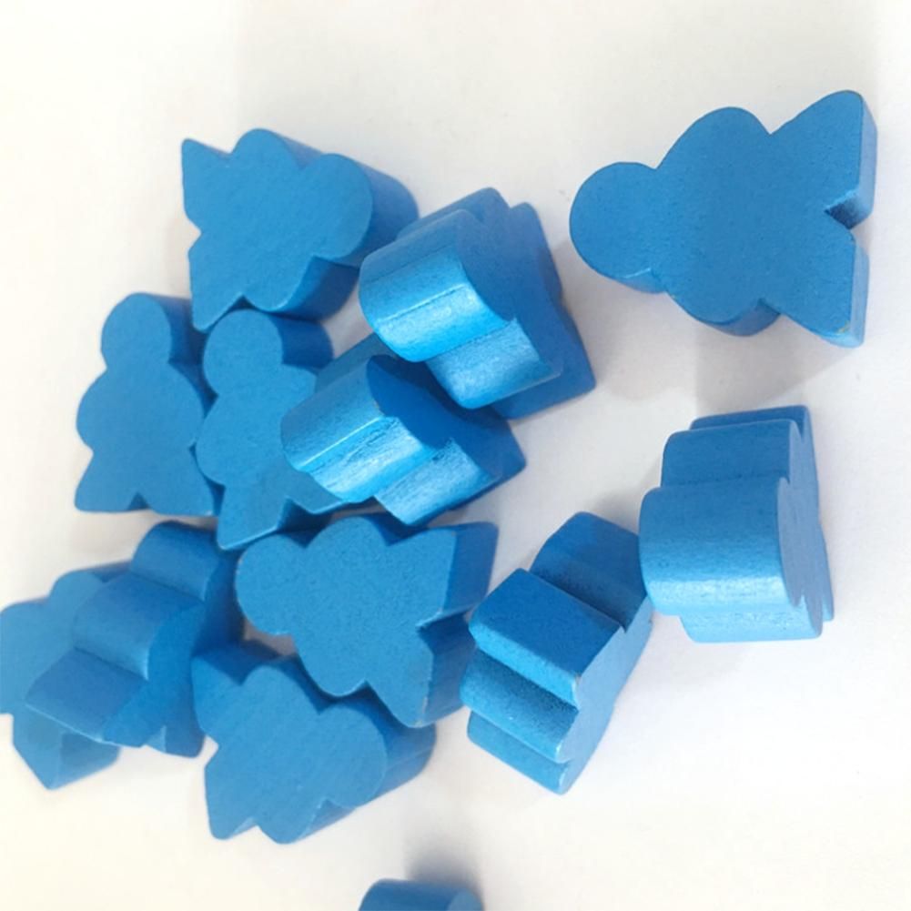 100PCs Children's Diy Puzzle Chess Accessories Color Wooden