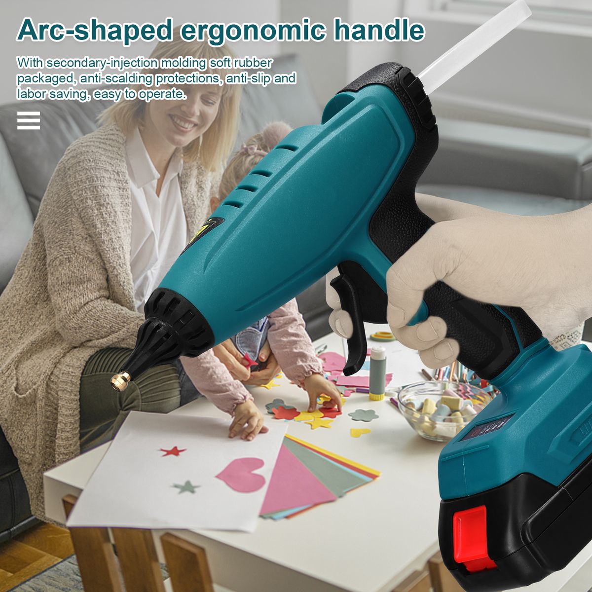 Electric Hot Melt Glue Machine Portable Cordless Lithium