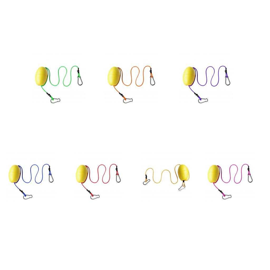 Elastic Kayak Tow Throw Line Floating Accessory Leash Yellow + Yellow