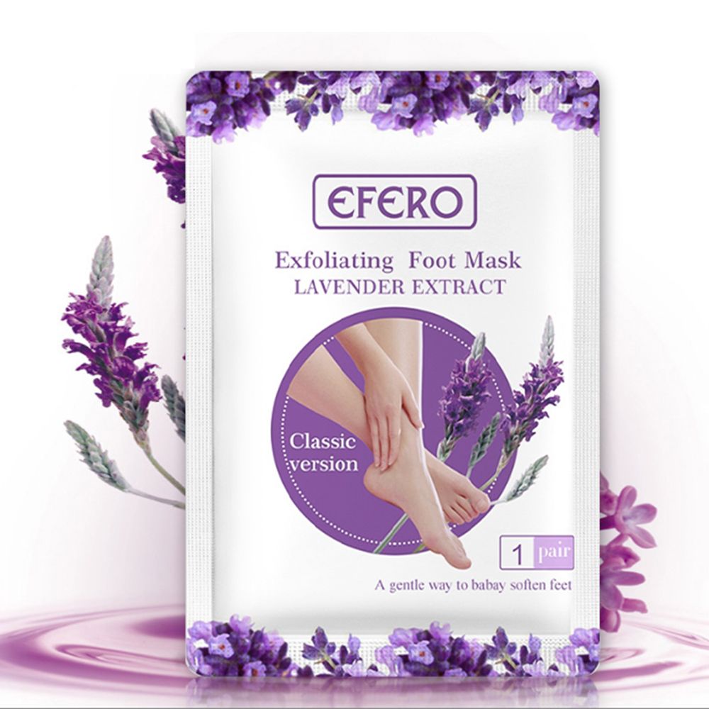 Feet Mask A Pair Of Lavender Scrub Exfoliating Skin Calluses
