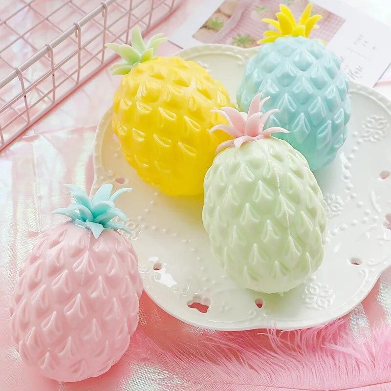 Pineapple kneading music anti pressure vent decompression ball children 's toys decompression ball autism wrist squeeze toys