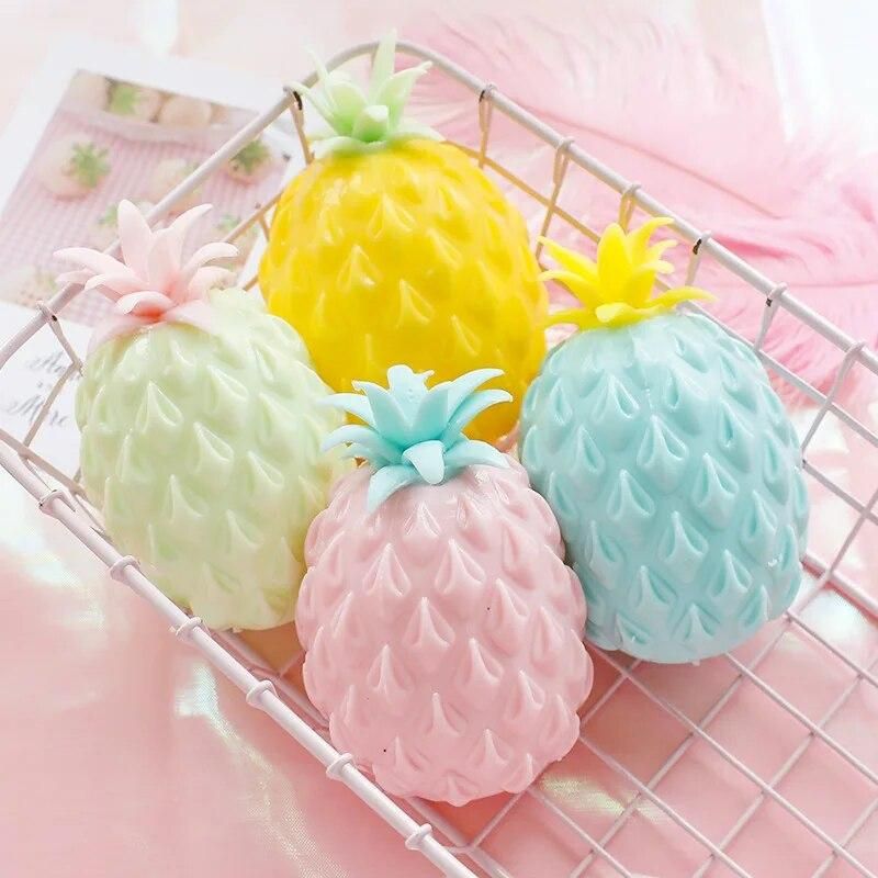 Pineapple kneading music anti pressure vent decompression ball children 's toys decompression ball autism wrist squeeze toys