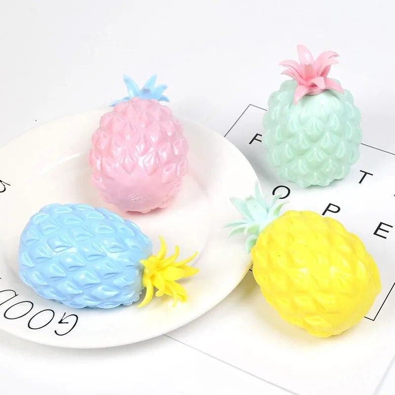 Pineapple kneading music anti pressure vent decompression ball children 's toys decompression ball autism wrist squeeze toys
