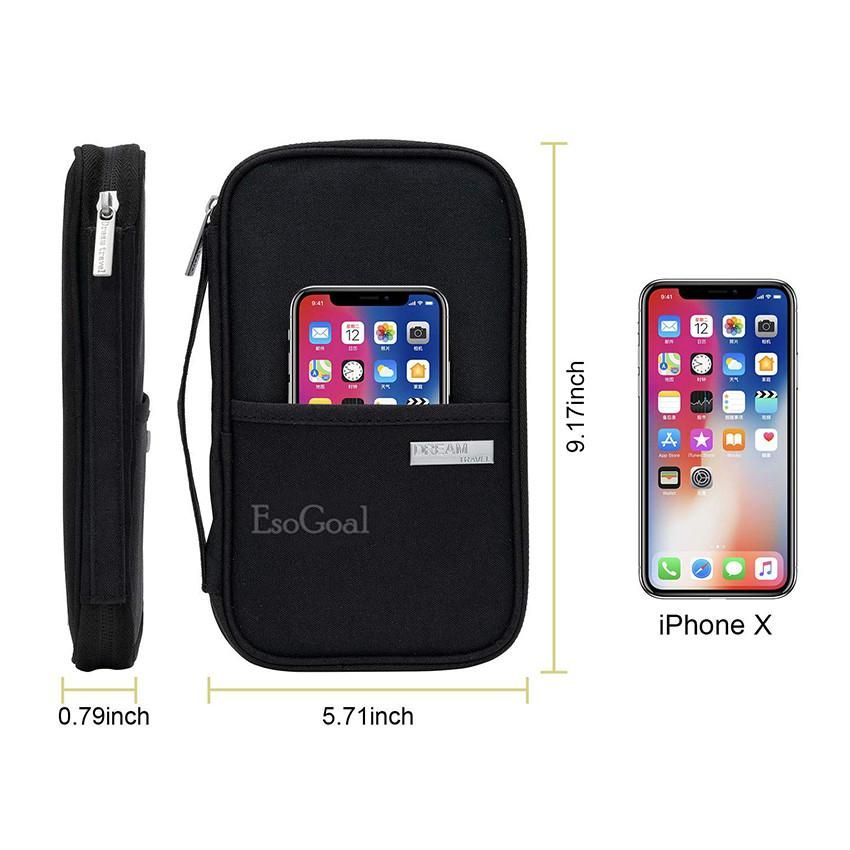 EsoGoal Multifunction Passport Holder Waterproof Fashion Bag