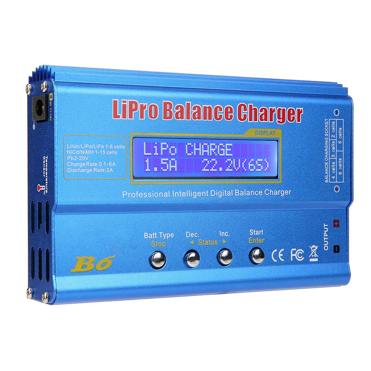 80W 6A Lipo Battery Balance Charger Discharger For