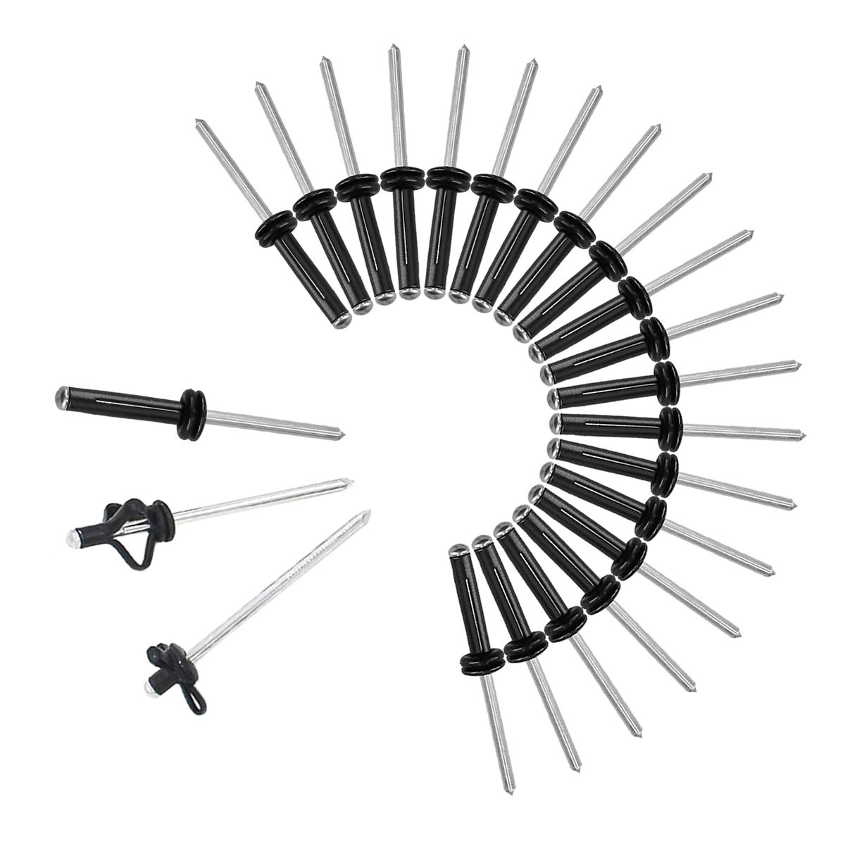 20pcs Tri-Grip Rivets O Rings Set For Kayak Canoe Boat