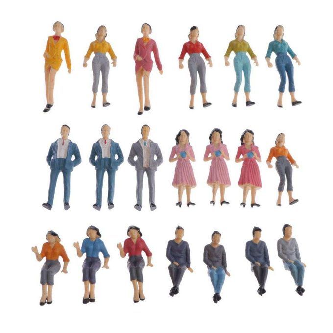 20pcs 1/25 Sand Table Doll DIY Handmade Building Model Color Material
