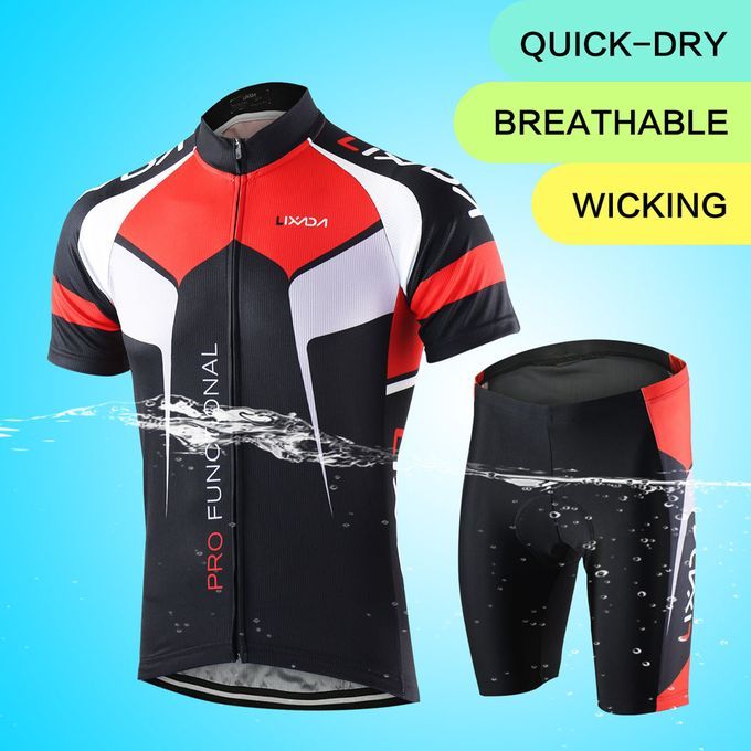 Men Breathable Quick Dry Comfortable Short Sleeve Jersey +