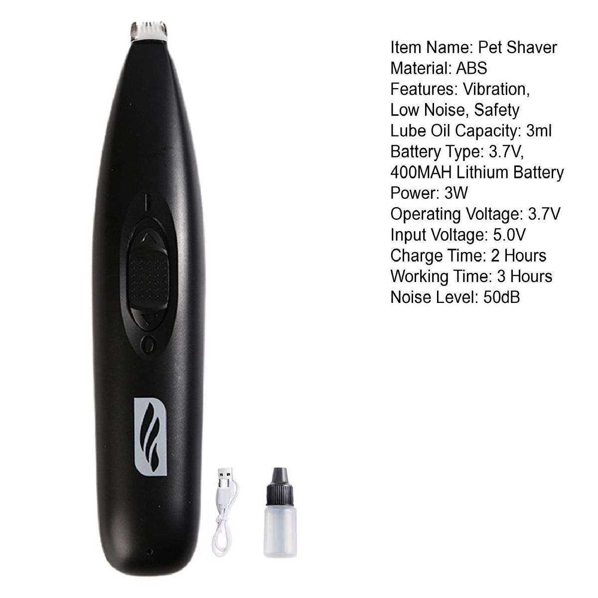 1 Set Pet Powerful Sharp Pet Cat Dog Electric Clipper Black
