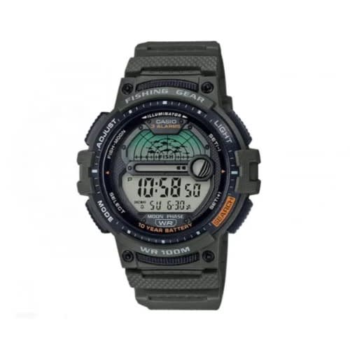 Men’s Fishing Timer Quartz Watch With Resin Strap - Ws-1200h-3avcf