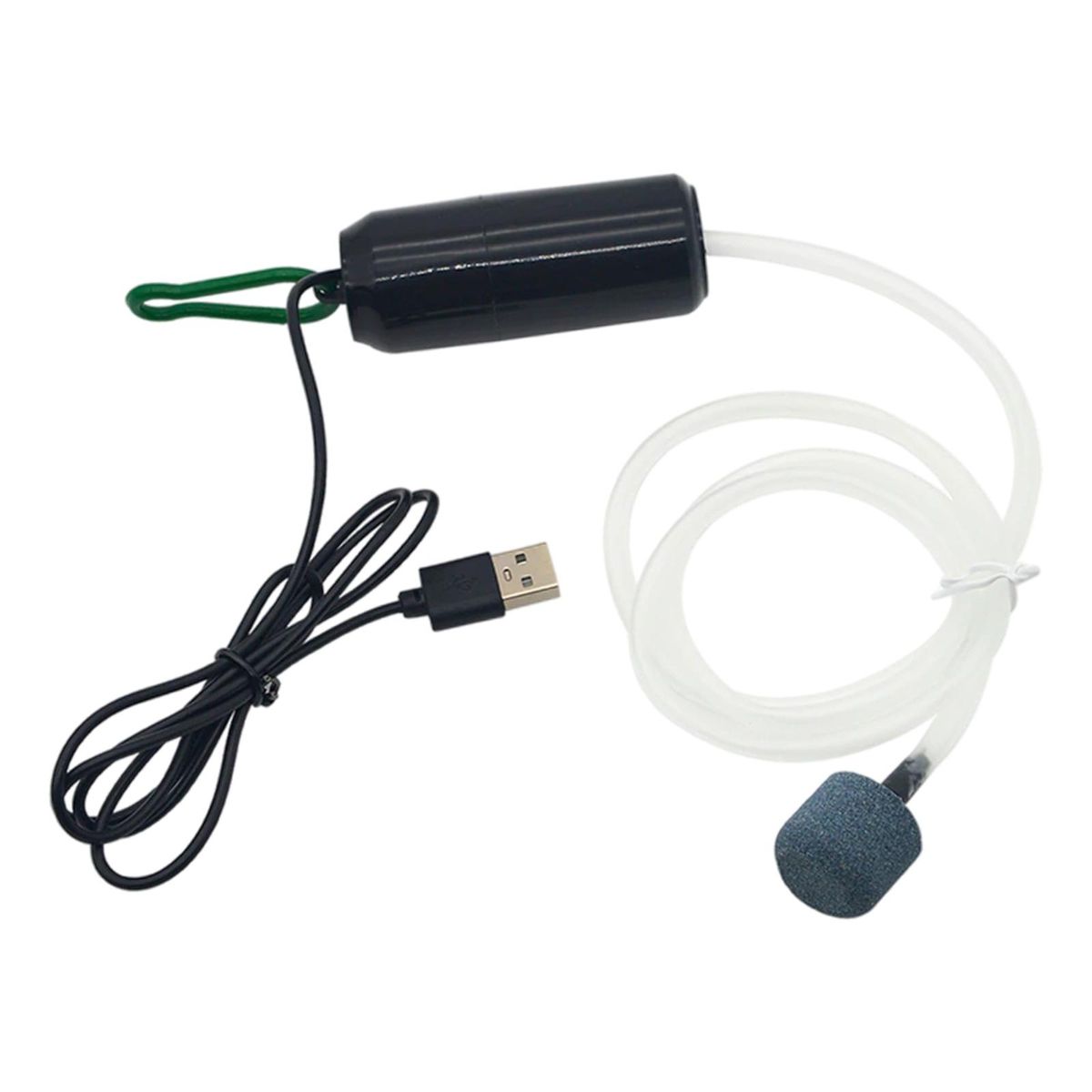 Aquarium Oxygen Air Pump USB Fish Tank Silent Small Volume Black
