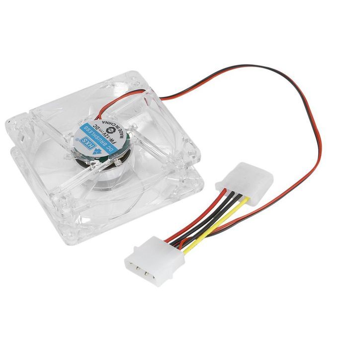 Omputer P  Fan With   8025 Silent  Ooling Fan 12V   Luminous  H -blue Light-80MM
